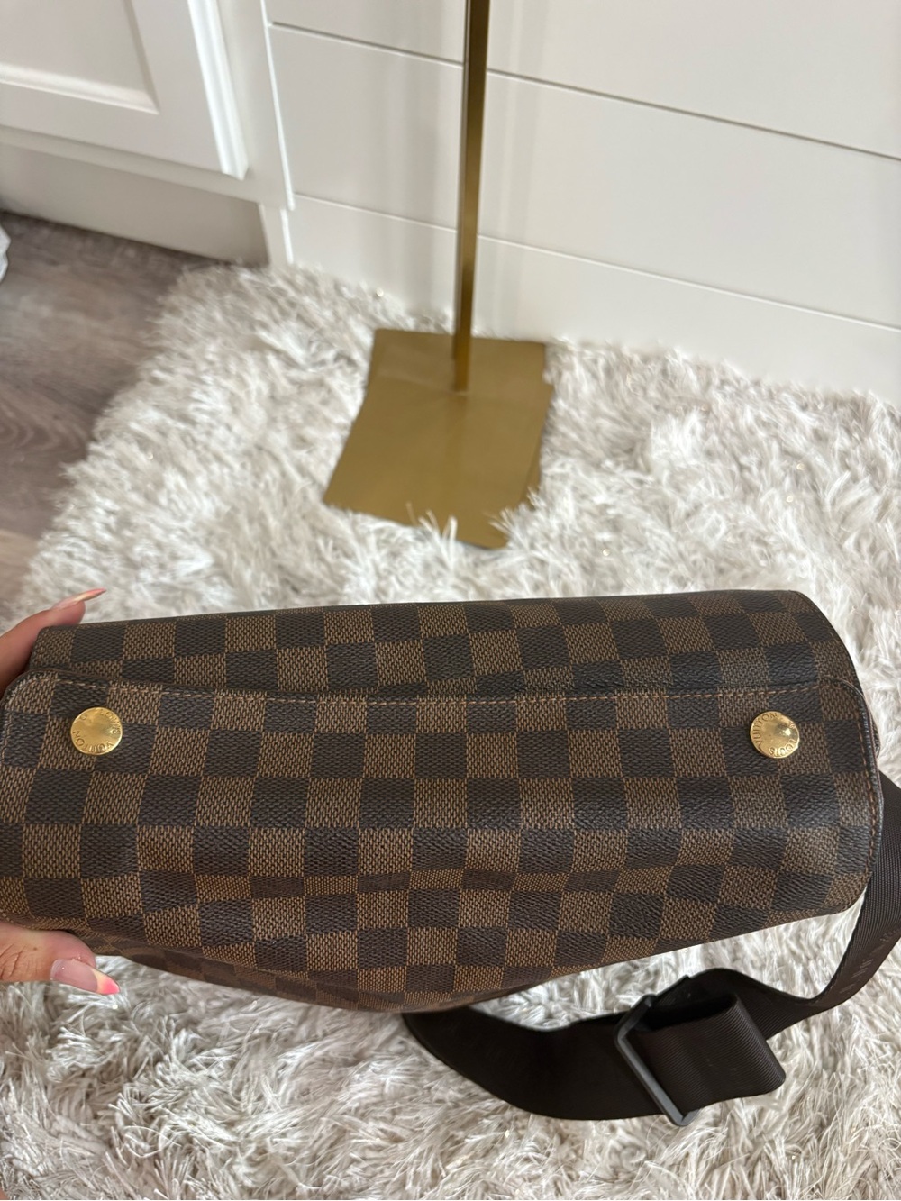 Louis Vuitton brown damier ebene navigilo Messenger bag with adjustable strap - Picture 8 of 12